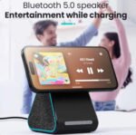 ⁦شاحن لاسلكي و مكبر صوت Bluetooth⁩ - الصورة ⁦5⁩