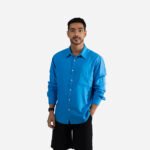 ⁦قميص لينن أنيق بأكمام طويلة من عيار⁩ - الصورة ⁦8⁩