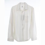 قميص لينن أنيق بأكمام طويلة من عيار