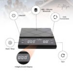 ⁦ميزان مع مؤقت رقمي للمطبخ مع وظيفة الوزن الفارغ مع شاشة LCD⁩ - الصورة ⁦4⁩